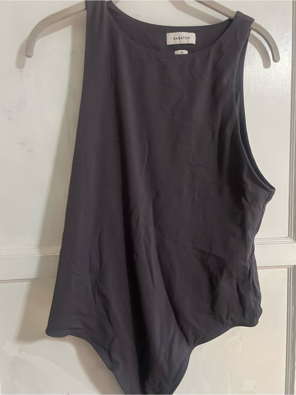 Babaton Black Sleeveless Scoop Neck Bodysuit